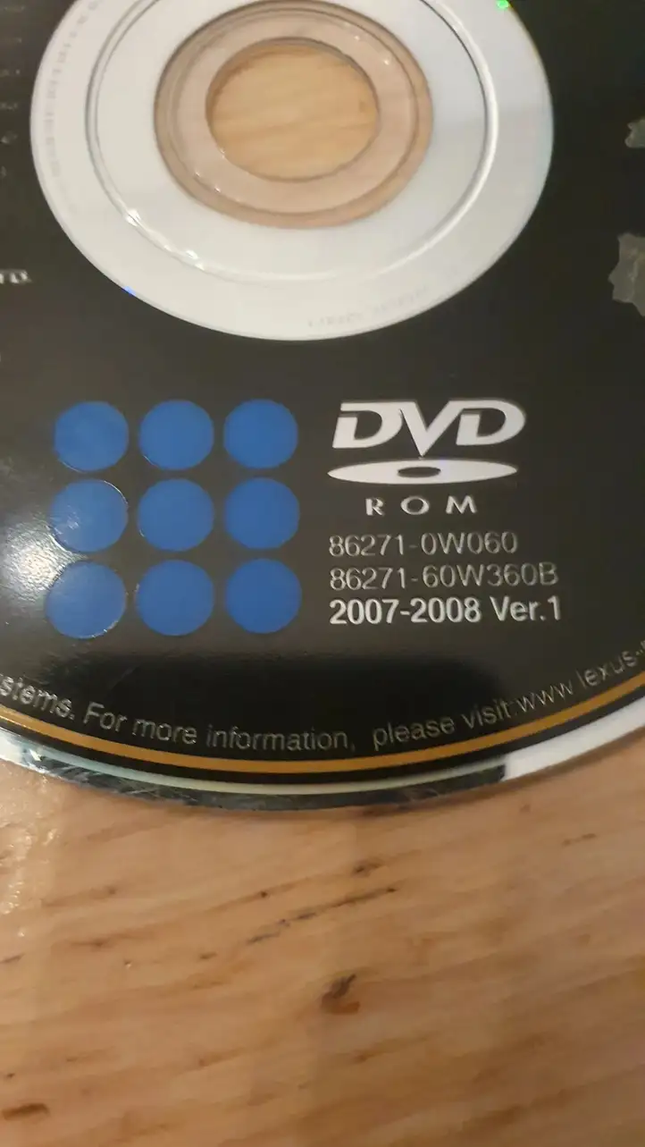 Toyota RAV 4 (XA30) (2006 - 2016) 862710W060 Навигационные карты CD/DVD — фото 2