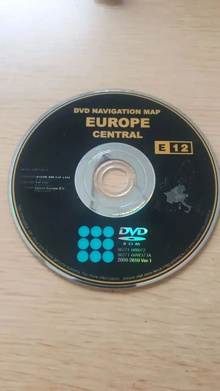 Toyota Corolla Verso AR10 (2004 - 2009) 862710W072 Навигационные карты CD/DVD — фото 1