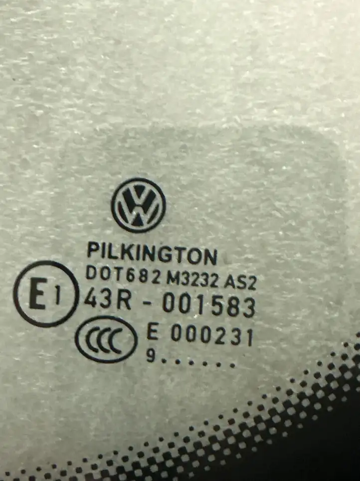 Volkswagen Caddy (2004 - 2010) 43R001583 Стекло раздвижной двери — фото 2