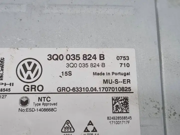 Volkswagen PASSAT B8 (2015 - ) 3Q0035824B Магнитола / мультимедийная система — фото 5