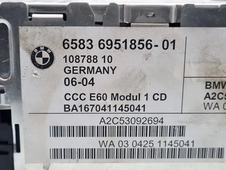 BMW 5 E60 E61 (2004 - 2010) 6951856 Магнитола / мультимедийная система — фото 6