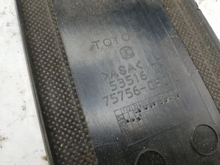 Toyota Corolla Verso E121 (2004 - 2007) 757560F010 Накладка стекла передней двери — фото 3
