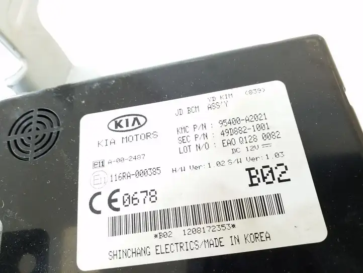 Kia Ceed (2012 - 2015) 95400A2021 Прочие блоки управления — фото 3
