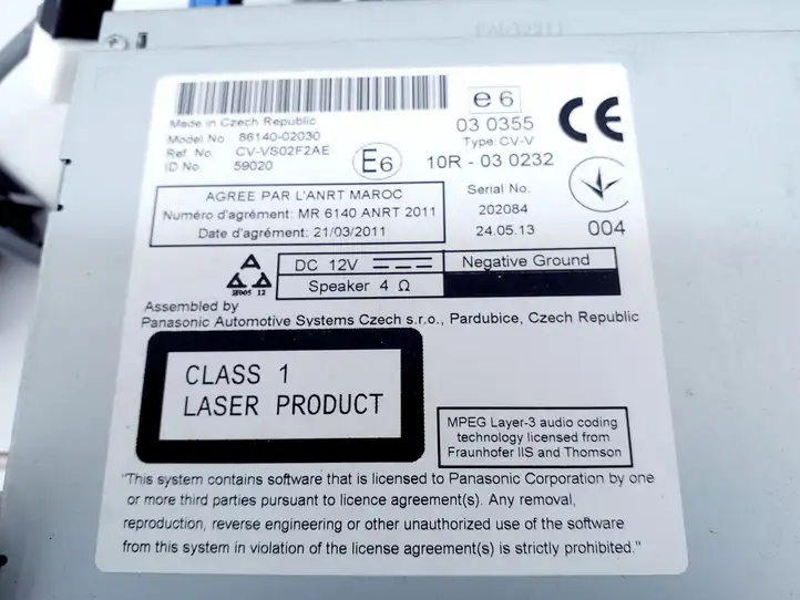 Toyota Auris E180 (2012 - 2018) 8614002030 Магнитола / мультимедийная система — фото 4