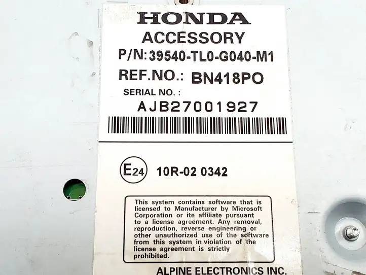 Honda Accord (2008 - 2016) 39540TL0G040M1 CD/DVD чейнджер — фото 4
