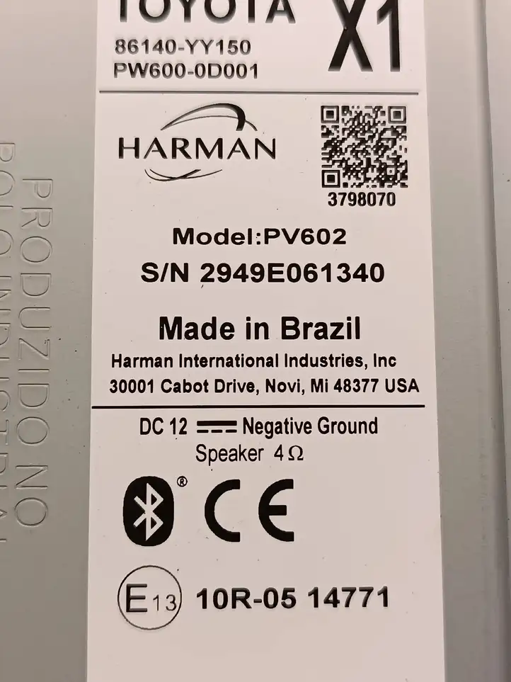 Toyota Yaris (2019 - ) 86140YY150 Блок Hi-Fi аудиосистемы — фото 5