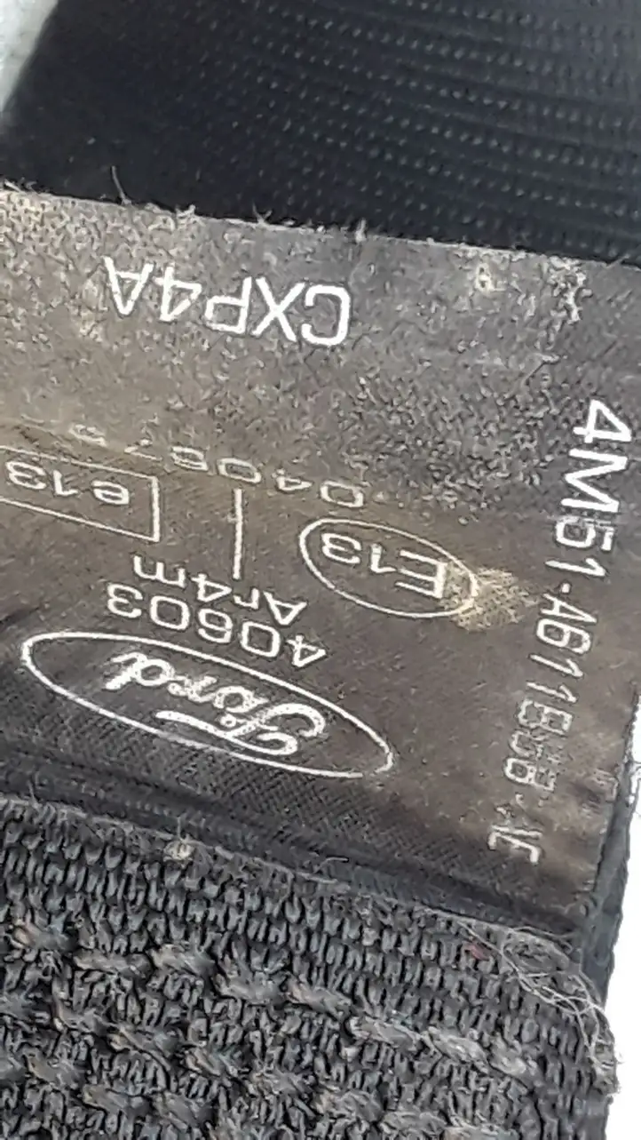 Ford Focus (2005 - 2008) 4M51A611B68AE Задний ремень безопасности — фото 2