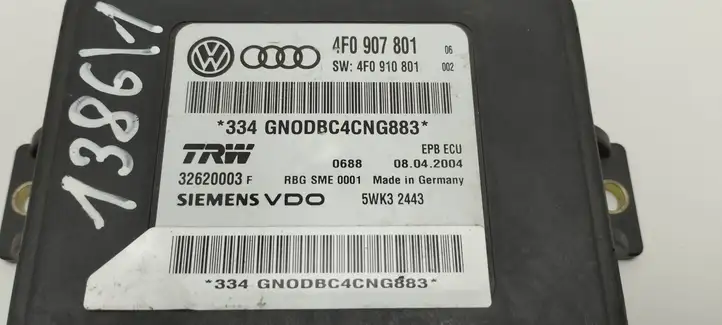 Audi A6 S6 C6 4F (2008 - 2011) 4F0907801 Блок управления стояночным тормозом — фото 4