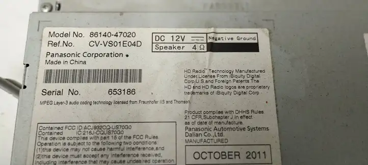 Toyota Prius (XW30) (2009 - 2015) 8614047020 Магнитола / мультимедийная система — фото 7