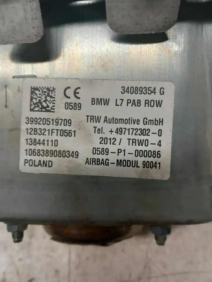 BMW 3 F30 F35 F31 (2012 - 2018) 12842110 Подушка безопасности пассажира — фото 4