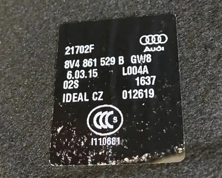 Audi A3/S3 8V (2012 - 2016) 8V4861529B Пол багажника — фото 3