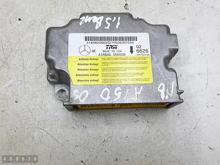 Mercedes-Benz A W169 (2004 - 2012) a169820662 Блок управления SRS — фото 1