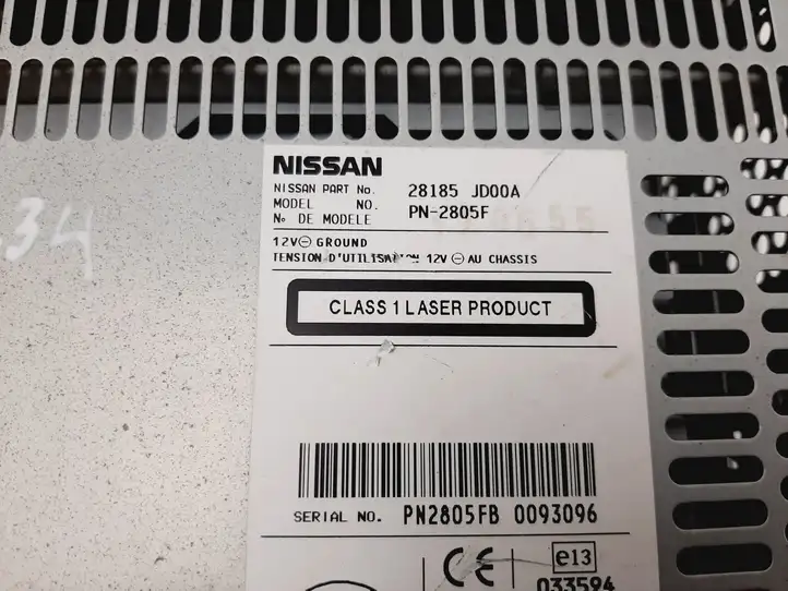 Nissan Qashqai (2010 - 2013) 28185JD00A Магнитола / мультимедийная система — фото 8