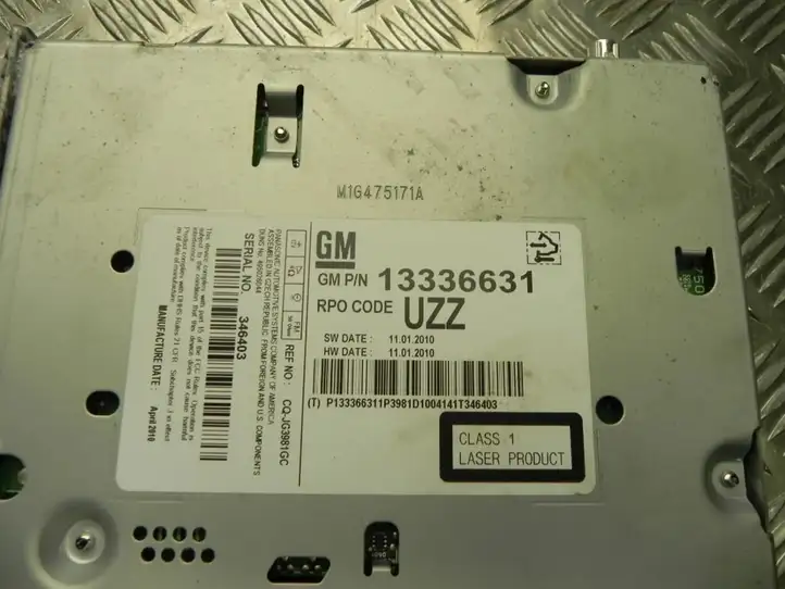 Opel Meriva B (2010 - 2014) 13336631 Магнитола / мультимедийная система — фото 7
