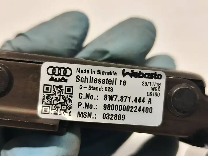 Audi A5 (2016 - ) 8W7871444A Гидроцилиндр замка крыши — фото 5
