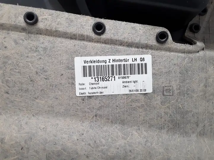 Opel Zafira B (2003 - 2006) 13165271 Обшивка задней двери — фото 7