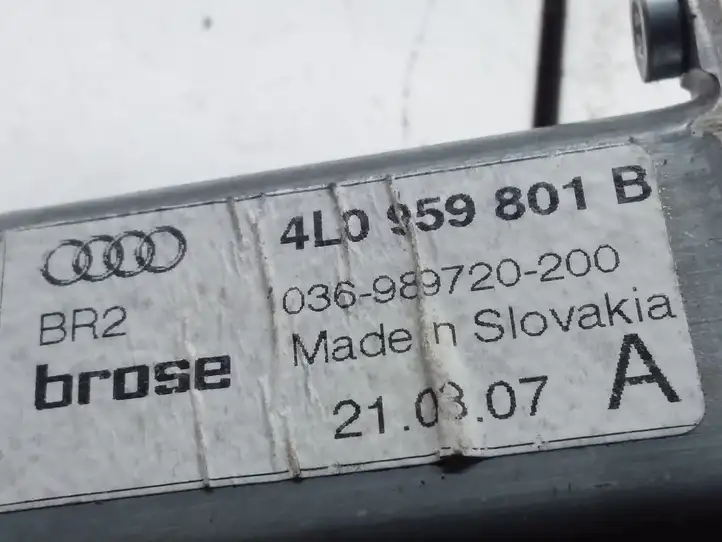 Audi Q7 4L (2005 - 2009) 4L0959801B Стеклоподъемник задней двери — фото 4