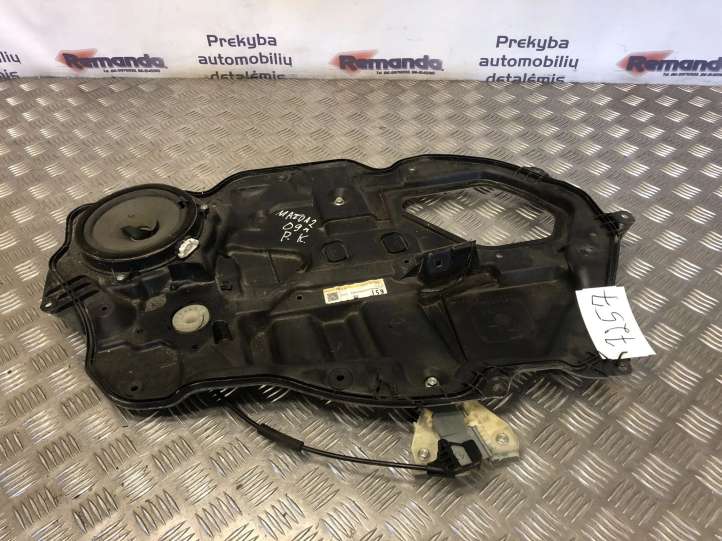 D6515997XB Mazda 2 Mechaninis priekinio lango pakėlimo mechanizmas