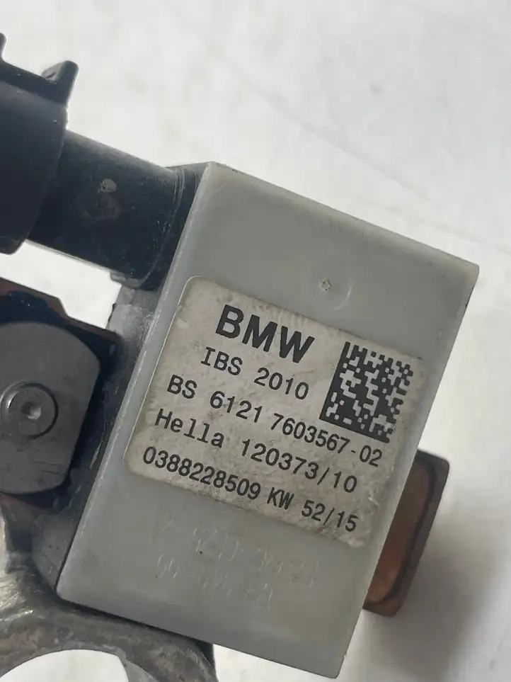 BMW 5 E60 E61 (2004 - 2010) 7603567 Минусовой провод аккумулятора — фото 4