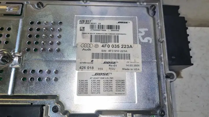 Audi A6 S6 C6 4F (2004 - 2008) 4F0035223A Усилитель звука — фото 2