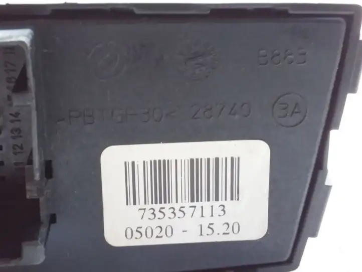 Fiat Panda II (2004 - 2011) 735357113 Включатель аварийных фонарей — фото 3