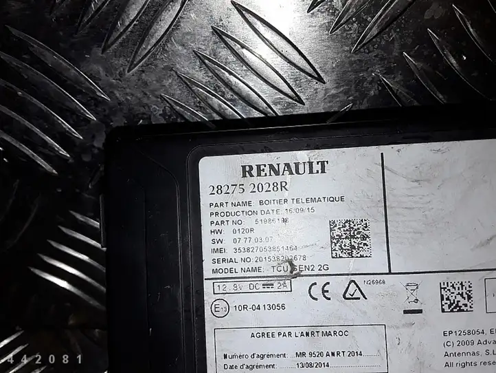 Renault Megane III (2009 - 2016) 282752028R Блок GSM — фото 4