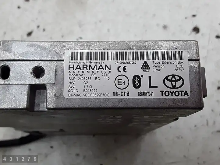Toyota Hilux (AN10, AN20, AN30) (2011 - 2015) be7710 Блок навигации GPS — фото 6
