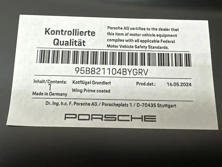 Porsche Macan (95B) (2014 - 2018) 95B821104B Крепление крыла — фото 4