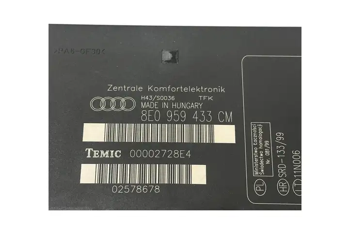 Audi A4 S4 B7 8E 8H (2004 - 2009) 8E0959433CM Модуль комфорта — фото 5