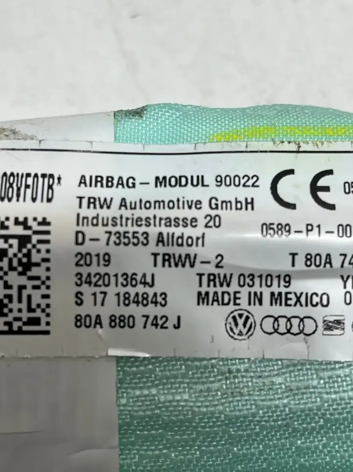 Audi Q5 SQ5 (2017 - ) 80A880742J Боковая подушка безопасности шторка — фото 2