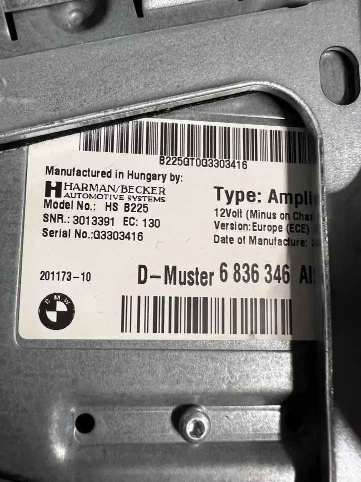 BMW X1 F48 F49 (2015 - 2022) 6836346 Усилитель звука — фото 3