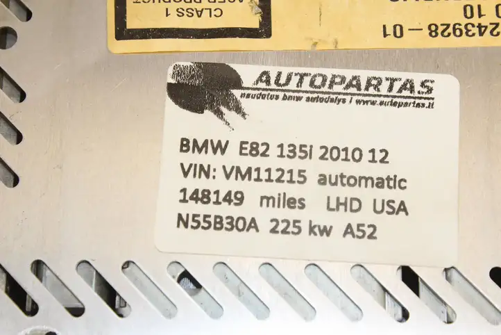 BMW 1 E82 E88 (2007 - 2014) 9243928 Магнитола / мультимедийная система — фото 3
