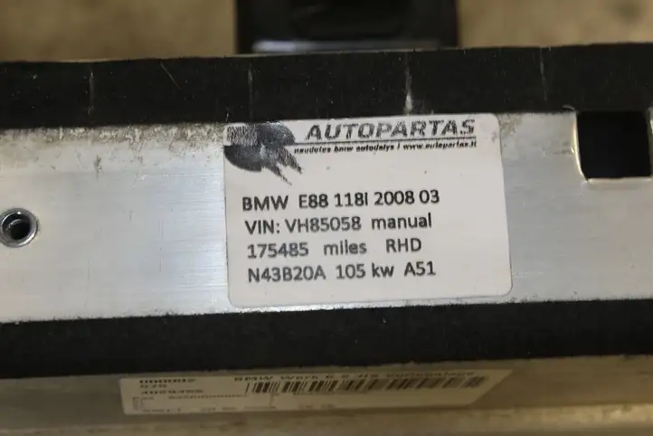 BMW 1 E82 E88 (2007 - 2014) 7164820 Система защиты от опрокидывания — фото 4