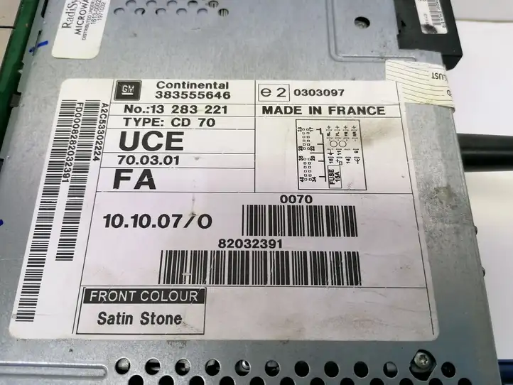 Opel Astra H (2004 - 2009) 383555646 Магнитола / мультимедийная система — фото 7