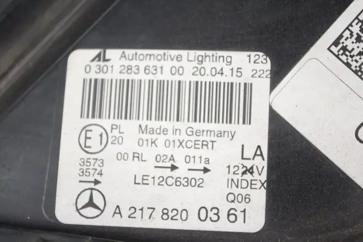 Mercedes-Benz S C217 (2015 - 2020) A2178200361 Передняя фара — фото 7