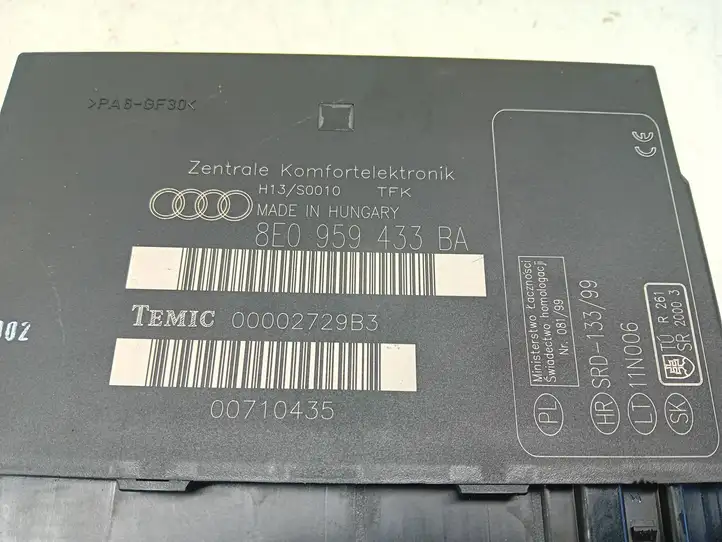 Audi A4 S4 B6 8E 8H (2000 - 2006) 8E0959433BA Модуль комфорта — фото 6