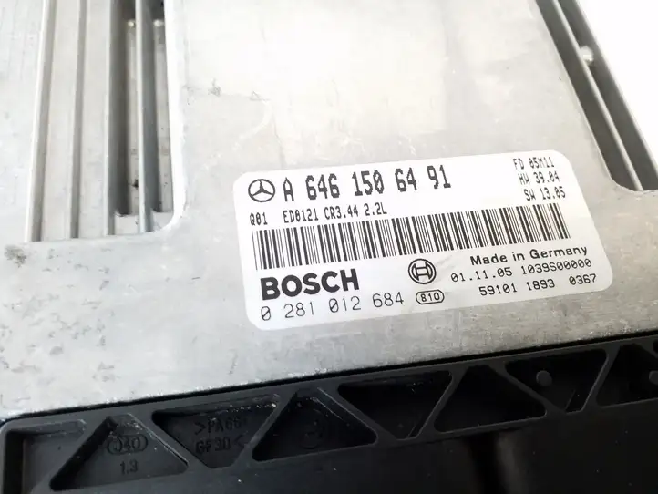 Mercedes-Benz E W211 (2002 - 2009) A6461506491 Блок управления двигателем (ЭБУ) — фото 3