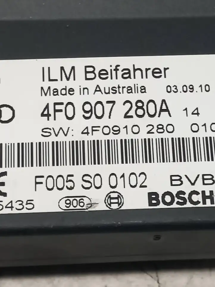 Audi A6 S6 C6 4F (2008 - 2011) 4F0907280A Прочие блоки управления — фото 2