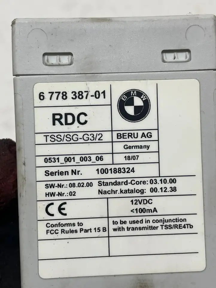 BMW X5 E70 (2006 - 2013) 6778387 Блок управления TPMS — фото 3