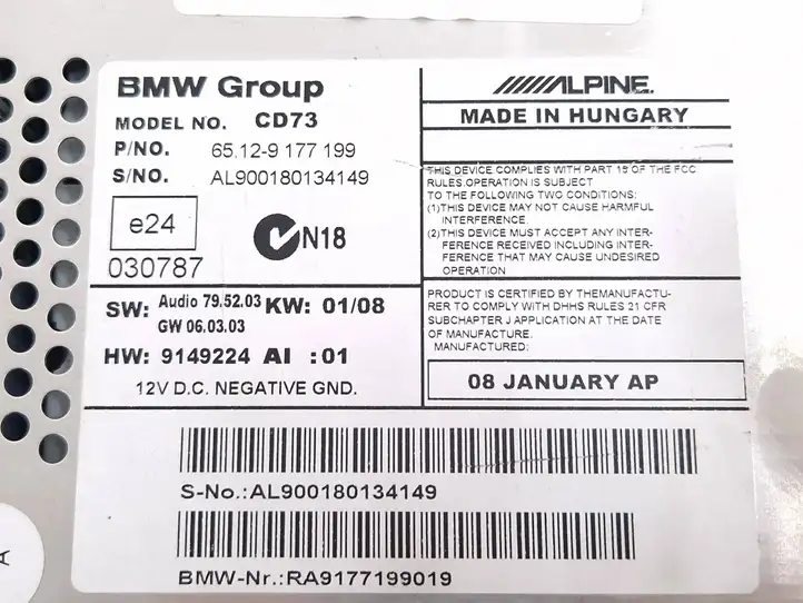 BMW 1 E81 E87 (2004 - 2011) 9177199 Магнитола / мультимедийная система — фото 8