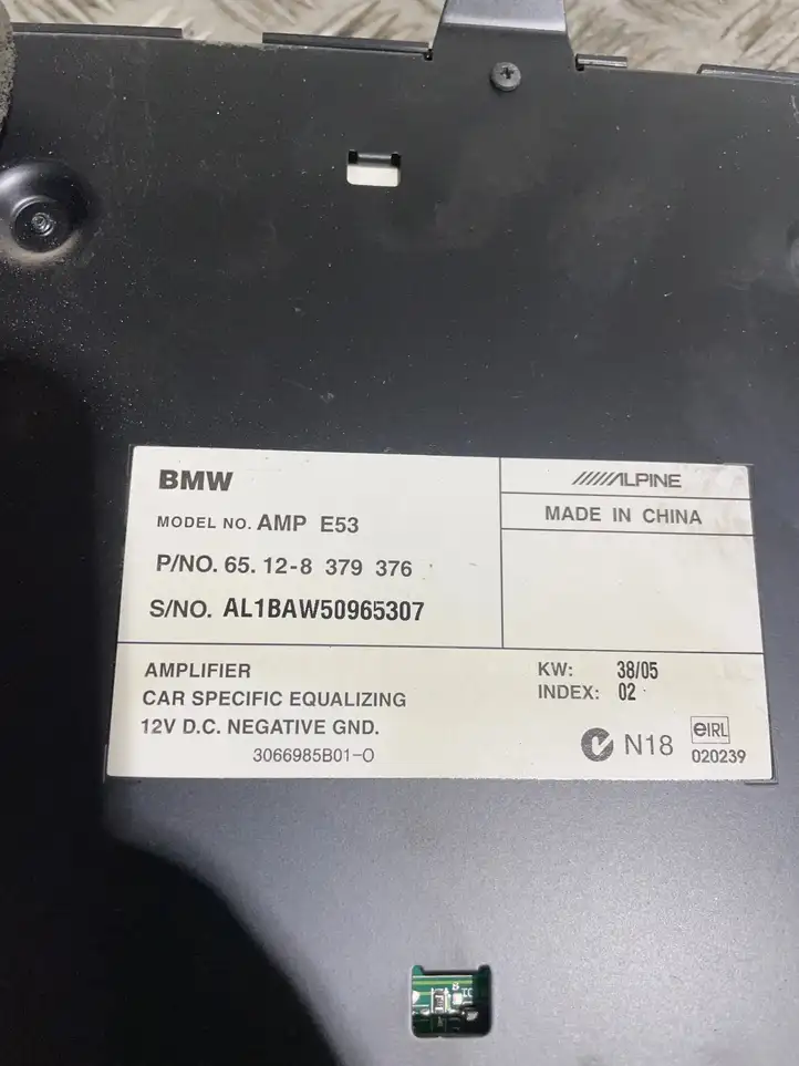 BMW X5 E53 (1999 - 2006) 8379376 Усилитель звука — фото 4