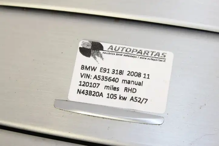 BMW 3 E90 E91 (2005 - 2012) Комплект внутренней декоративной отделки — фото 7