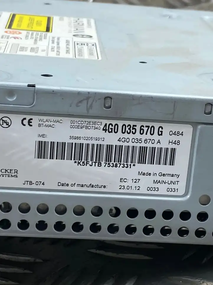 Audi A6 C7 (2011 - 2014) 4G0035670G Магнитола / мультимедийная система — фото 8