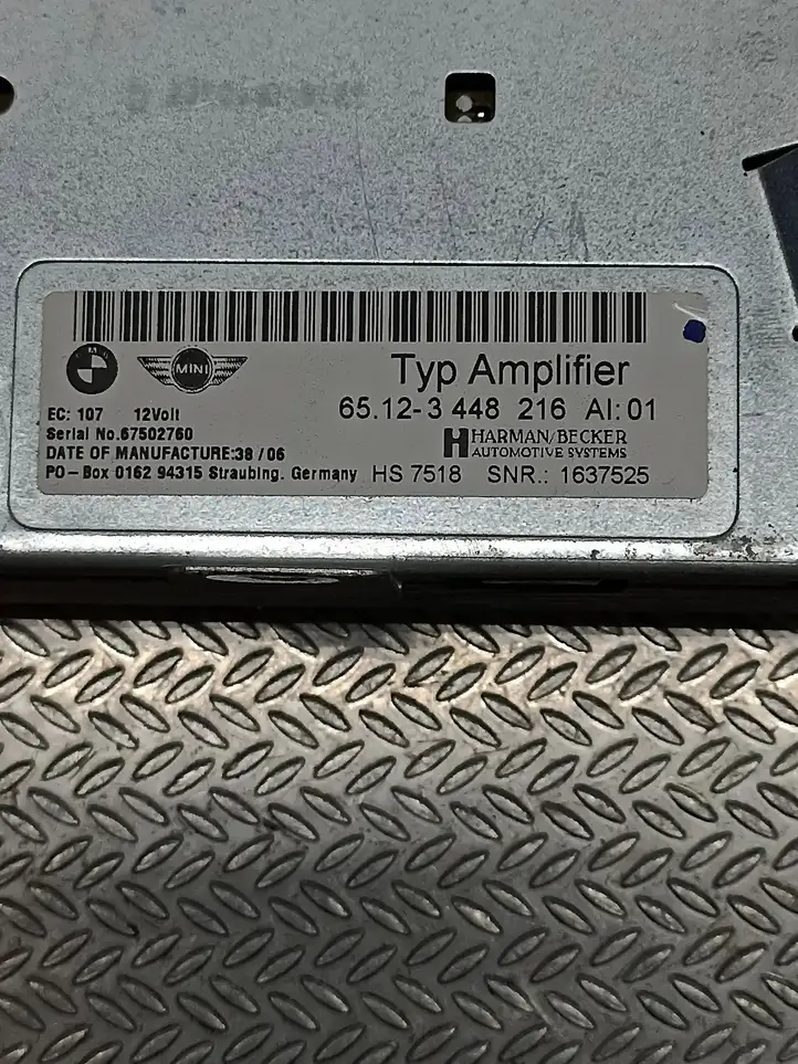 Mini One Cooper Coupe R56 (2004 - 2014) 65123448216 Усилитель звука — фото 6
