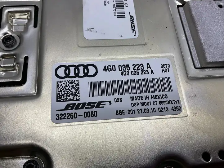 Audi A7 S7 4G (2010 - 2014) 4G0035223A Усилитель звука — фото 4