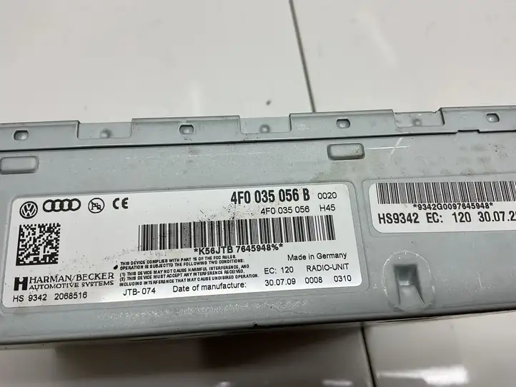 Audi A6 S6 C6 4F (2008 - 2011) 4F0035056B Магнитола / мультимедийная система — фото 3
