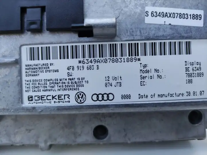 Audi A6 S6 C6 4F (2004 - 2008) 4F0919603B Магнитола / мультимедийная система — фото 4