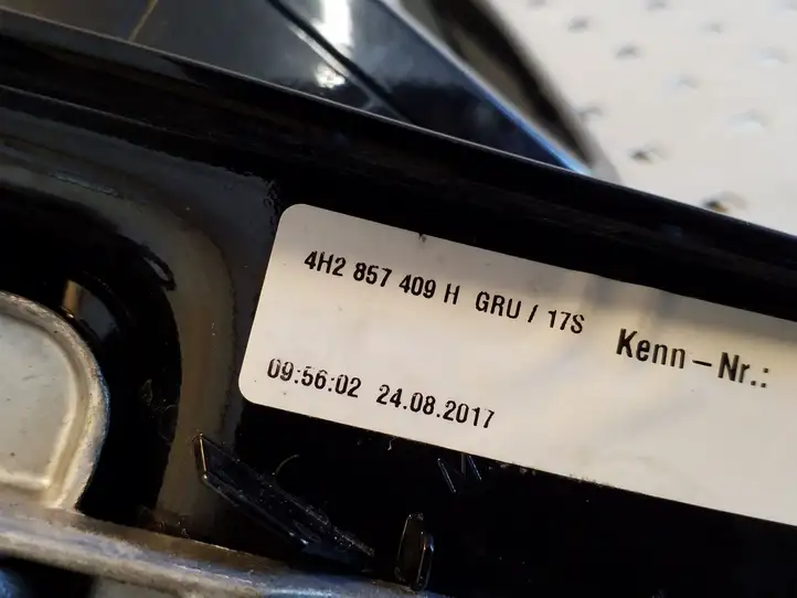 Audi A8 S8 D4 4H (2010 - 2014) 4H2857409 Боковое зеркало с электроприводом — фото 2