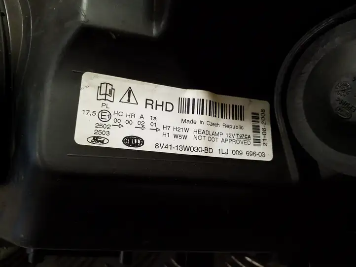 Ford Kuga I (2008 - 2012) 8V4113W030BD Передняя фара — фото 2