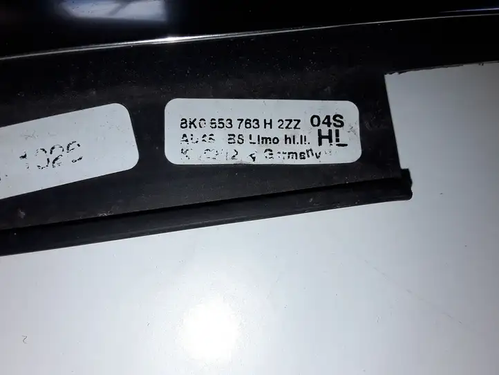 Audi A4 S4 B8 8K (2007 - 2011) 8K0853763H Накладка стекла задней двери — фото 2